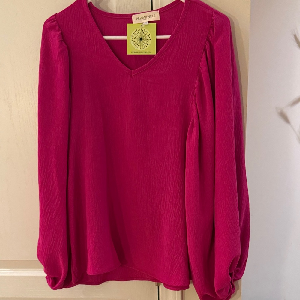 Bell Sleeve Magenta Blouse